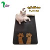 مت زیر ظرف خاک گربه طرح پنجه مشکی ابعاد 50*70