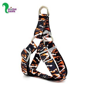 قلاده کتفی سگ و گربه همراه با لیش مدل چریکی گلو برند مگی پت (لارج)