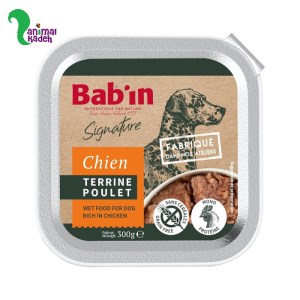 ووم سگ برند بابین با طعم مرغ 300 گرم