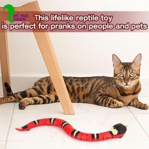 اسباب بازی مار متحرک شارژی سنسور دار مخصوص سگ و گربه