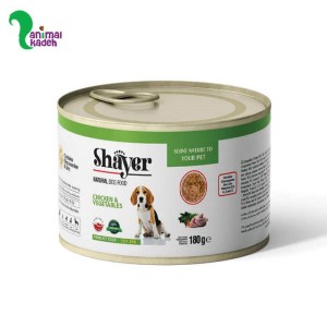 کنسرو برند شایر مخصوص سگ مرغ و سبزیجات