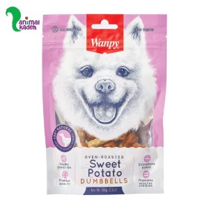 تشویقی سگ ونپی مدل دمبل سوییت پوتیتو طعم سیب زمینی شیرین (صورتی)