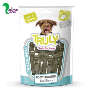 تشویقی سگ برند ترولی مدل مسواک طعم گوشت گاو 90 گرمی