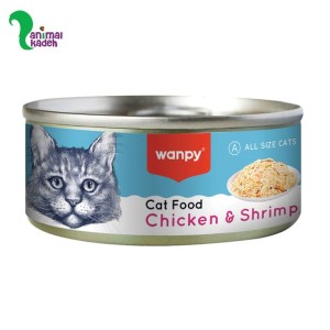 کنسرو گربه ونپی طعم مرغ و میگو 95 گرمی