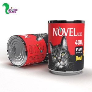 کنسرو گربه بالغ پته برند ناول طعم گوشت 400 گرمی