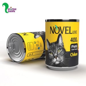 کنسرو گربه بالغ پته برند ناول طعم مرغ 400 گرمی