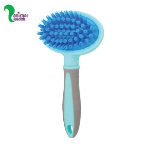 برس حمام و ماساژور دسته دار مخصوص سگ و گربه برس حمام و ماساژور دسته دار مخصوص سگ و گربه