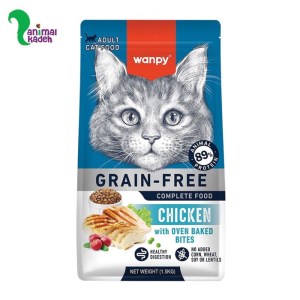 غذا خشک گربه بالغ ونپی طعم مرغ بدون غلات 1.5 کیلویی