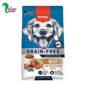 غذا خشک سگ بالغ ونپی طعم گوشت بدون غلات 1.5 کیلویی