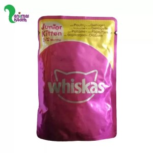 پوچ کیتن برند ویسکاس طعم طیور و پرندگان