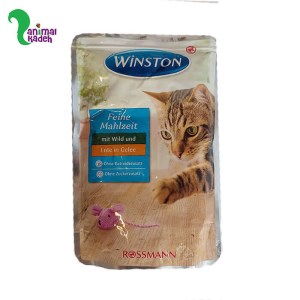 پوچ وینستون طعم اردک در ژله برای گربه بالغ