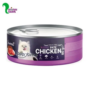 کنسرو بچه گربه هپی تایم پته طعم مرغ 80 گرمی کنسرو بچه گربه هپی تایم پته طعم مرغ 80 گرمی