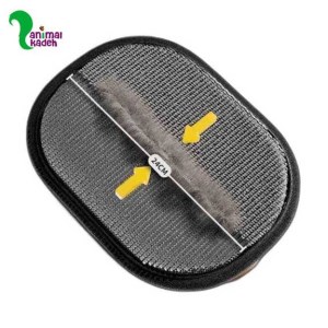 دستکش پرزگیر دائمی مستطیلی طوسی