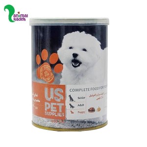 کنسرو US PET توله سگ طعم مرغ و کدوتنبل 430 گرمی