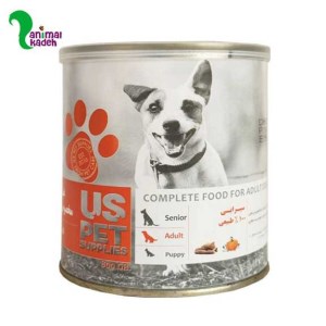 کنسرو US PET سگ بالغ طعم سیرابی 800 گرمی