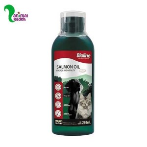 روغن ماهی سالمون بایولاین مخصوص سگ و گربه 250 میل