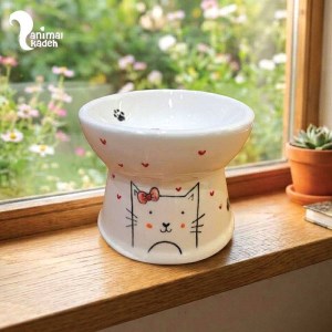ظرف پایه دار سرامیکی مخصوص سگ و گربه در 7 طرح