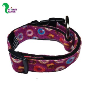 ست قلاده و دستمال گردن مخصوص نژاد بزرگ طرح دونات