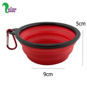 ظرف آب و غذای تاشو مسافرتی سیلیکونی سگ و گربه (اسمال)