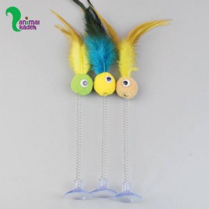 اسباب بازی گربه چسبی پردار