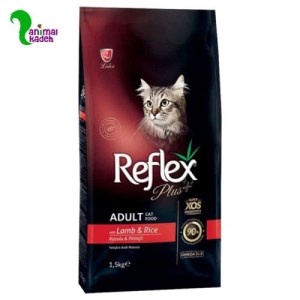 غذا خشک گربه بالغ رفلکس پلاس طعم بره و برنج در 2 وزن