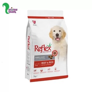 غذا خشک توله سگ رفلکس گوشت در 3 وزن