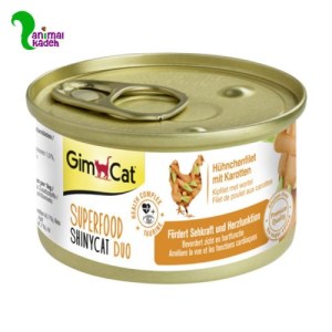 کنسرو گربه مرغ و هویج برند جیم کت