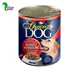 کنسرو گوشت وسبزیجات اسپشیال داگ مونژه