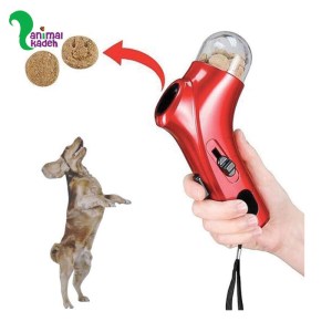 اسباب بازی تفنگ شوتر تشویقی پرتاب کننده مخصوص سگ و گربه سایز بزرگ قرمز