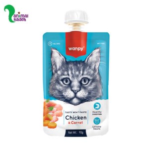 پودینگ گربه ونپی با طعم مرغ و هویج 90 گرمی (آبی)