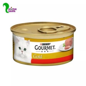 کنسرو گربه گورمت گلد پته با طعم گوشت گاو 85 گرم کنسرو طعم گوشت گاو گورمت مخصوص گربه