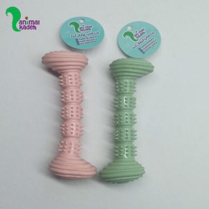 اسباب بازی دندانی دمبلی سوت دار مخصوص سگ