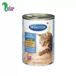 کنسرو گربه مرغ در سس وینستون