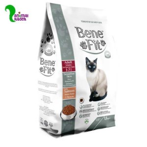 غذا خشک گربه بالغ بنفیت پوست حساس طعم سالمون