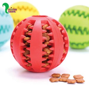 اسباب بازی سگ و گربه توپ سیلیکونی با جای تشویقی