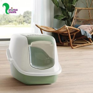 توالت و باکس خاک گربه مسقف بزرگ با درب تاشو برند ساویک