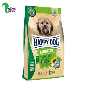 غذا خشک سگ بالغ هپی داگ مدل نیچر کروک مینی ادالت نژاد کوچک طعم بره و برنج در 2 وزن