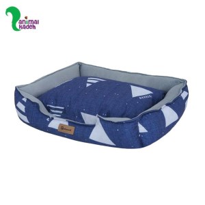 تشک و جای خواب سگ و گربه مدل کژوال طرح مثلثی سرمه ای در 2 سایز تشک و جای خواب سگ و گربه مدل کژوال طرح مثلثی سرمه ای در 2 سایز
