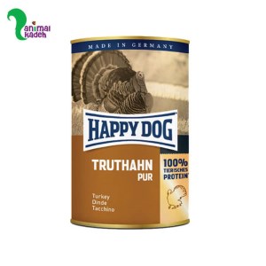 کنسرو طعم بوقلمون برند هپی داگ