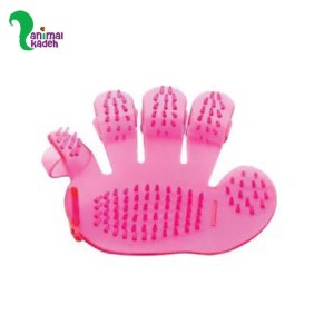 برس شستشوی سگ و گربه پنج انگشتی پلاستیکی