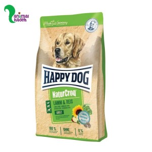 غذا خشک سگ بالغ هپی داگ نیچر کروک بره و برنج نژاد بزرگ در 2 وزن