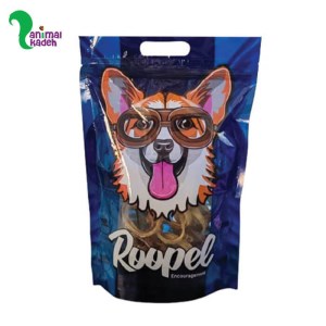 تشویقی سگ نای حلقه ای گاو برند roopel روپل 150 گرمی