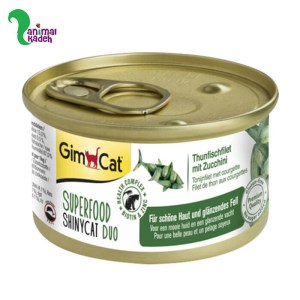 کنسرو گربه جیم کت طعمتن ماهی و کدو سبز