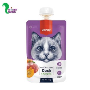 پودینگ گربه ونپی با طعم اردک و کدوحلوایی 90 گرمی (بنفش)