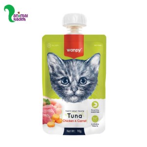 پودینگ گربه ونپی با طعم تن و مرغ و هویج 90 گرمی (زرد)